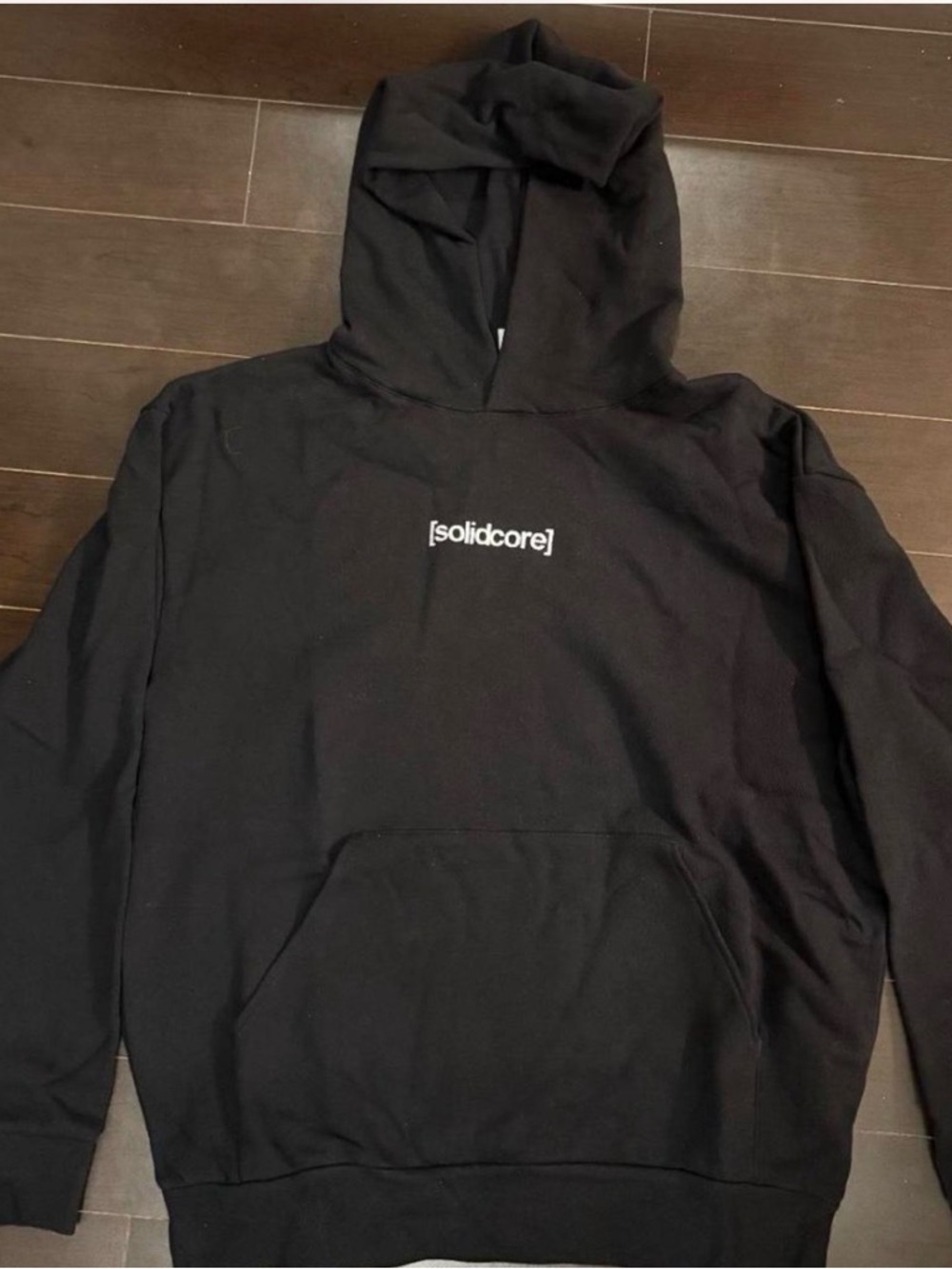 solidcore Black Logo Hoodie